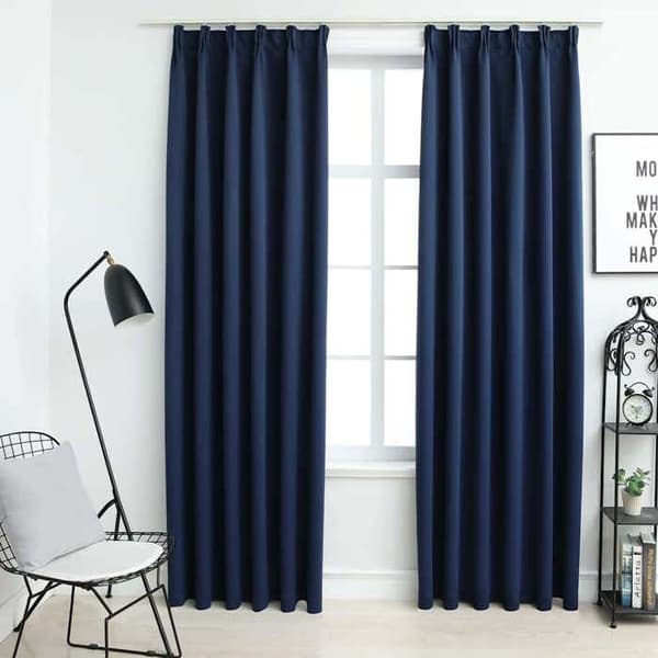 Valoeste - Maison Exclusive - Sininen - 140 x 225 cm - Metallikoukut Blå