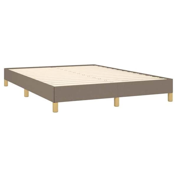Sengestel - EKSKLUSIV HUS - 140 x 200 cm - Taupe - Polyesterstof - Lamelseng Mol