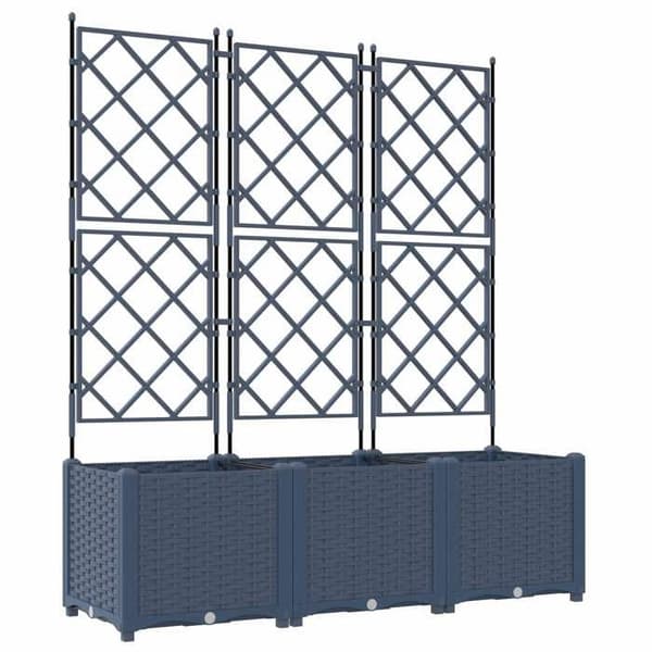 Maison Exclusive - Puutarhakori 3 kpl Harmaa 120 x 40 x 143 cm PP Grå