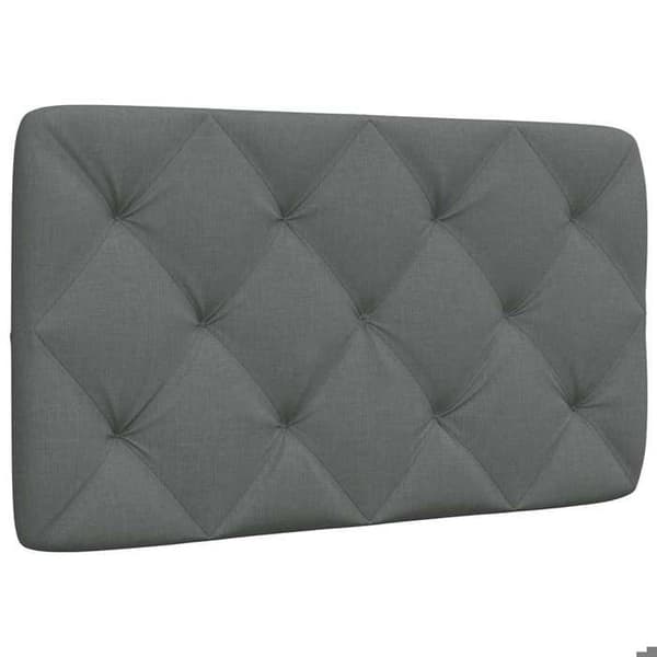 Päätytyyny - MAISON EXCLUSIVE - Timanttileikkaukset kärjillä - Tummanharmaa - 80 cm - Polypropeenitäyte Mörkgrå