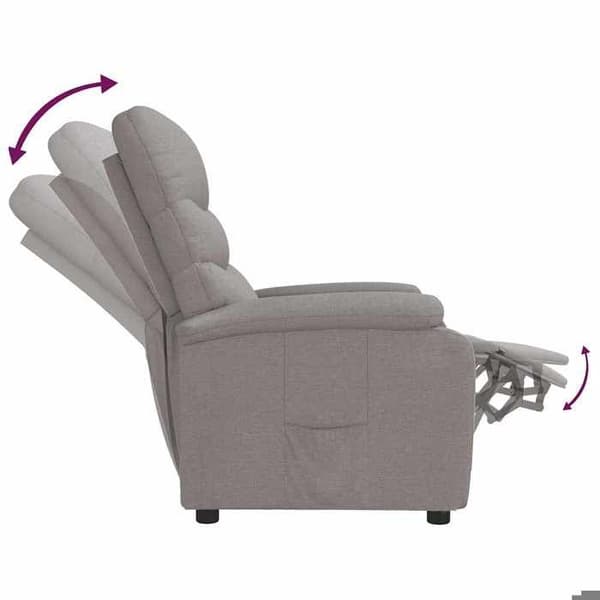 Maison Exclusive - Taupe Kankainen Nojatuoli