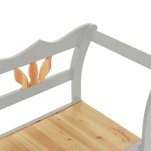 Maison Exclusive - Bænk Grå 107x45x75,5 cm Solid Fyrretræ