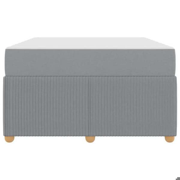 Maison Exclusive - Sängram Ljusgrå 120 x 190 cm tyg Ljusgrått