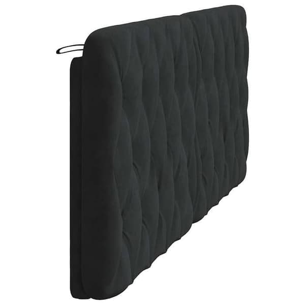 Maison Exclusive - Sort hovedgærdepude 200 cm i velour
