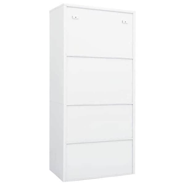 Maison Exclusive - Garderob Vit 80x50x180 cm Stål