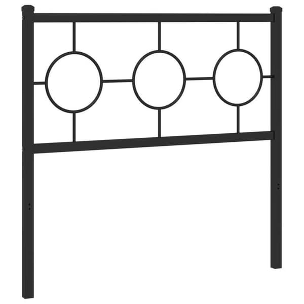 Maison Exclusive - Erstatnings hovedgærde i sort metal 90 cm