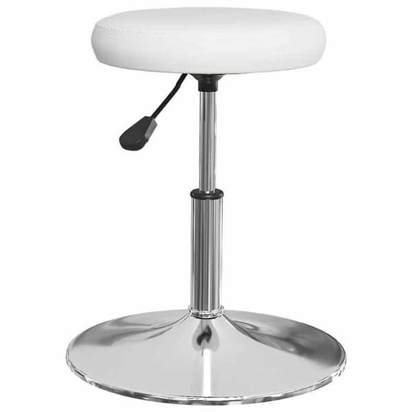 Maison Exclusive - Matstolar set om 2 vit konstläder