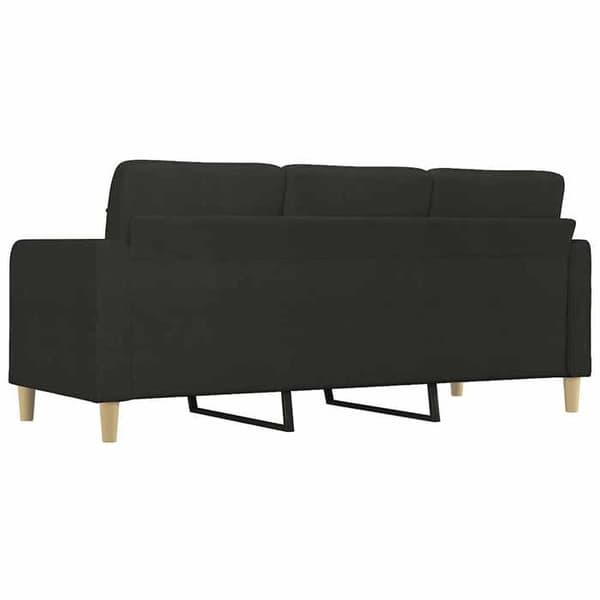 Maison Exclusive - Soffa 3-sits Svart 180 cm Tyg