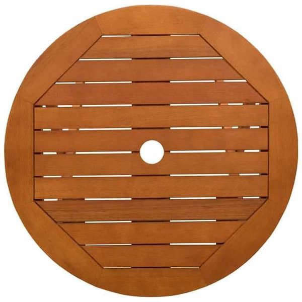 Maison Exclusive - Sammenklappeligt havebord Ø60x75 cm i solid eucalyptus træ