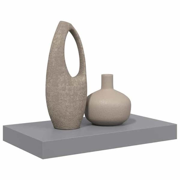 Maison Exclusive - Kelluva seinähylly harmaa 40x23,5x3,8 cm MDF Grå