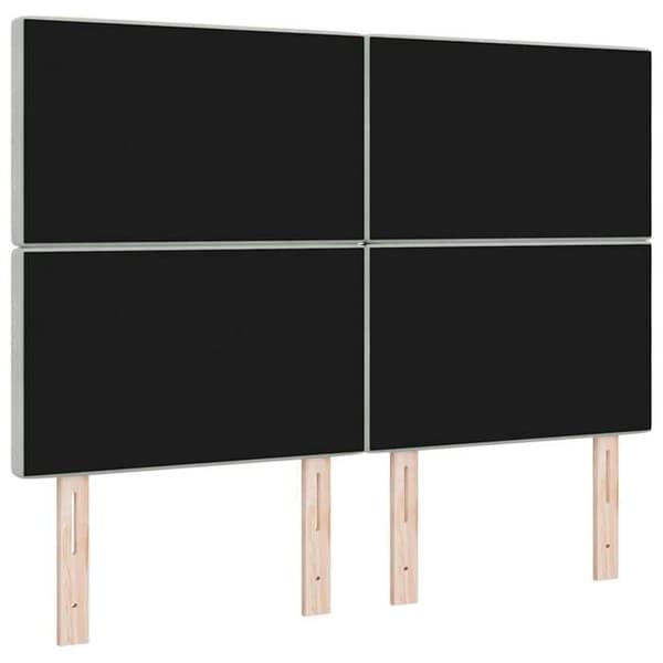 Maison Exclusive - Ljust grå sänggavel 144 cm Sammet