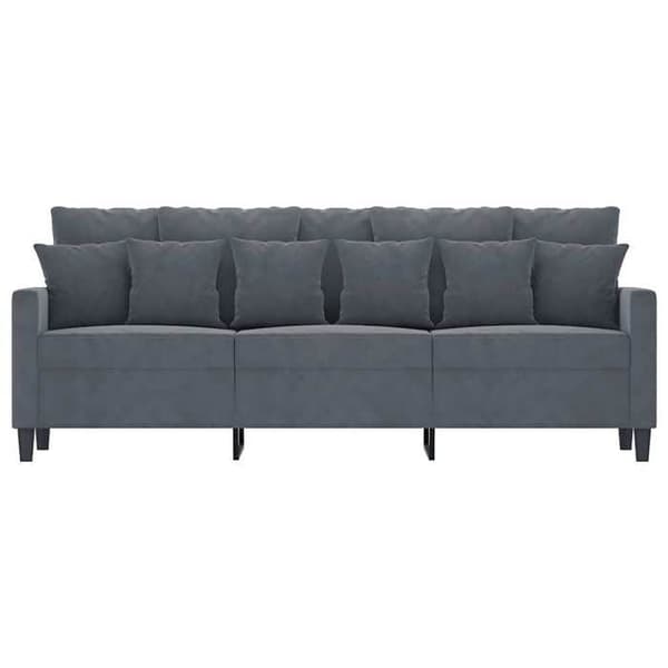 Maison Exclusive - Tummanharmaa 3-paikkainen sohva 180 cm Sametti