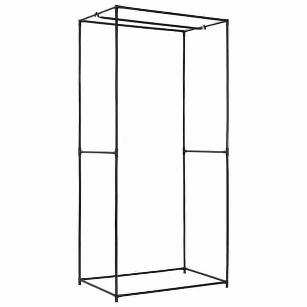 Garderobe - Eksklusivt Hus - Sæt af 2 - Robust jernramme - Lynlås polyesterbetræk - 75×50×160 cm Grädde