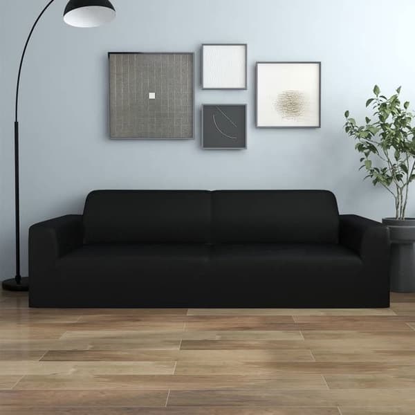 Maison Exclusive - Strækbar sofaovertræk til 2 personer Creme Jersey af polyester