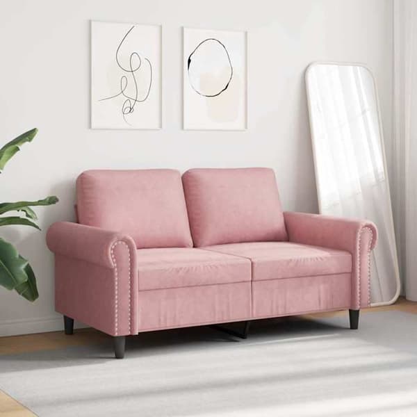 Maison Exclusive - Soffa 2-sits Rosa 120 cm Sammet Ros