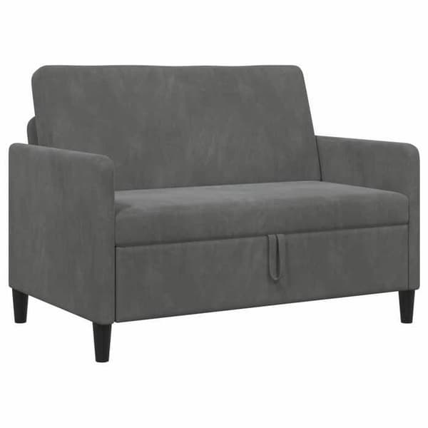 Maison Exclusive - Sofa med opbevaring Mørkegrå 122 x 78 x 87 cm Polyester