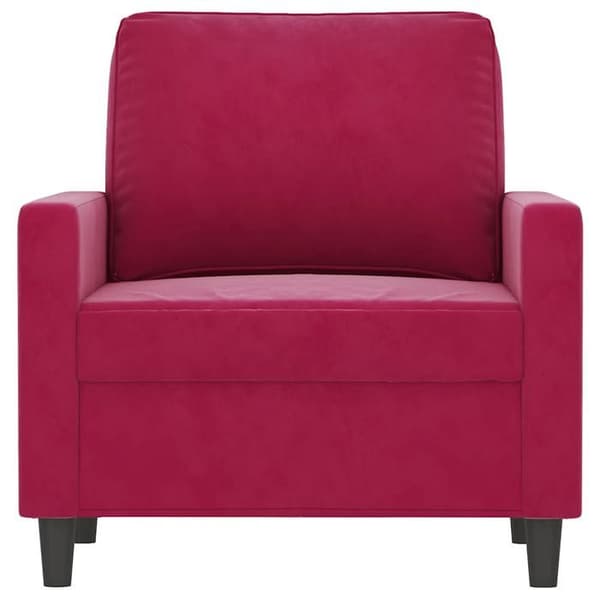 Maison Exclusive - Fåtölj Röd vinröd 60 cm Sammet