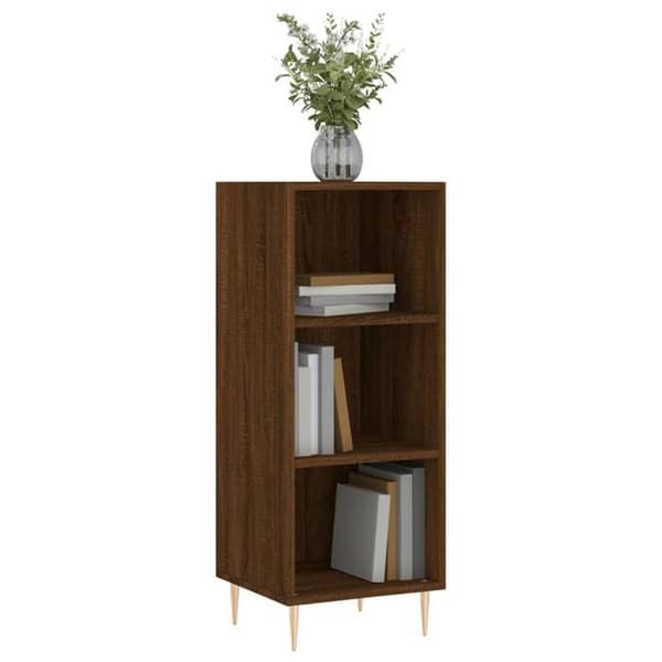 Maison Exclusive - Buffé ek brun 34,5x32,5x90 cm ingenjörsträ