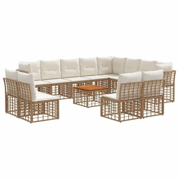 Maison Exclusive - Utomhus soffgrupp 13 delar 12 platser