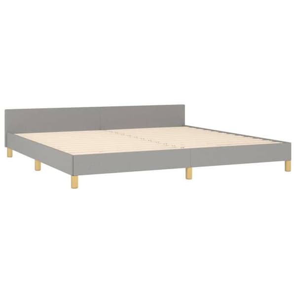 Maison Exclusive - Sengebund uden madras lys grå 200x200 cm stof