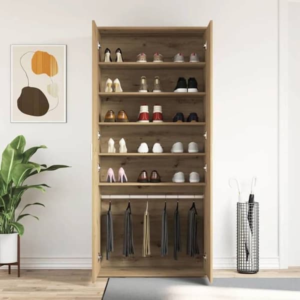 Maison Exclusive - Skoskab 80 x 39 x 178 cm Ingeniørtræ