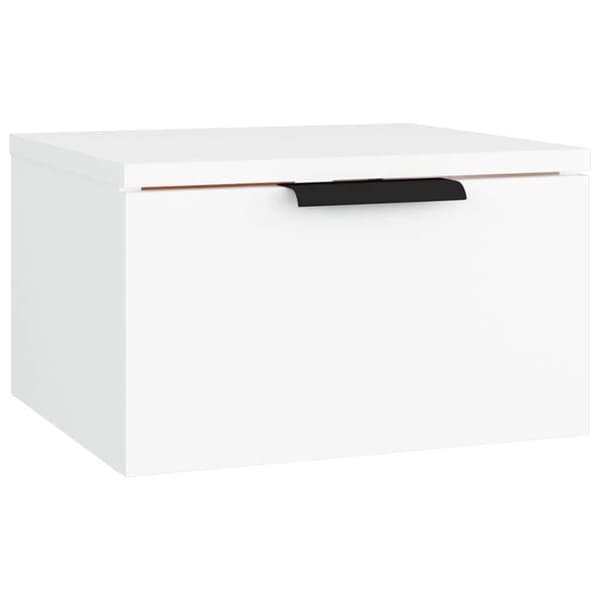 Maison Exclusive - Väggmonterade sängbord 2 st vit 34x30x20 cm Vit