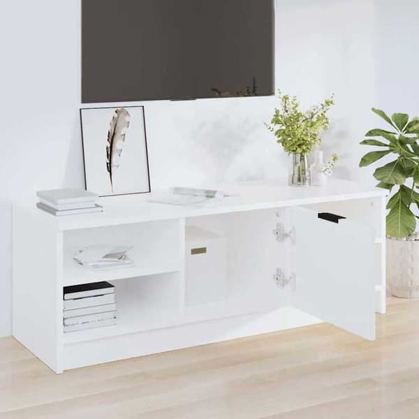 Maison Exclusive - TV-möbel Vit 102x35,5x36,5 cm Ingenjörsträ