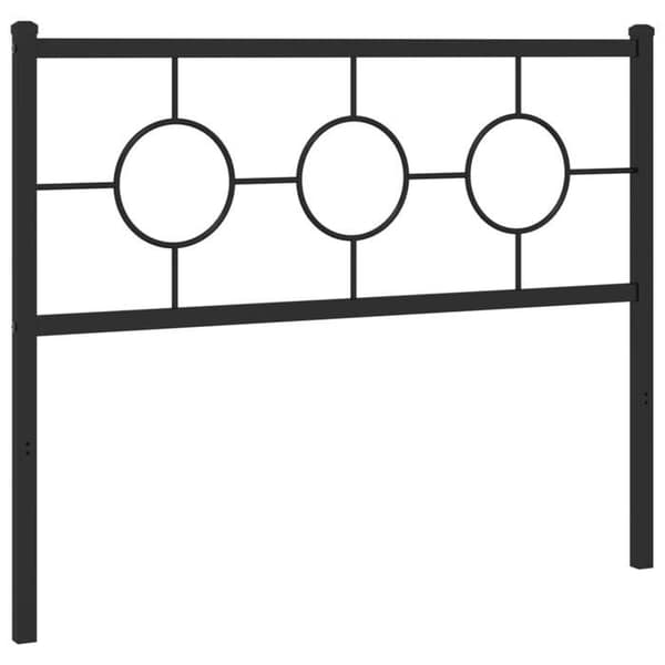 Maison Exclusive - Erstatnings hovedgærde i sort metal 107 cm