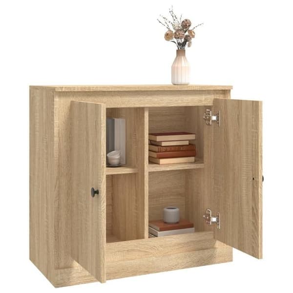 Maison Exclusive - Buffé ek sonoma 70x35,5x67,5 cm ingenjörsträ