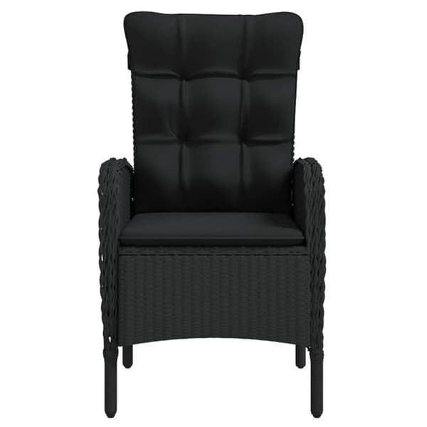 Maison Exclusive - Havemøbler sæt med puder 7 stk Sort