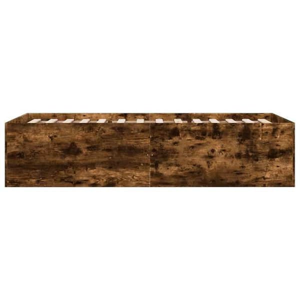Maison Exclusive - Sengestel uden madras i røgfyldt eg 90x190 cm