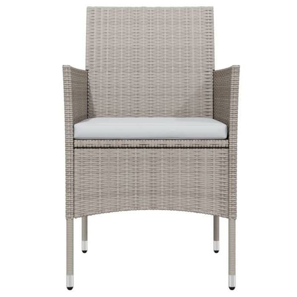 Maison Exclusive - Have spisebord sæt med puder 9 stk Beige/sort