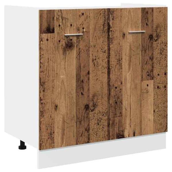 Underskabs møbel - EKSKLUSIV HUS - Lyon - Ingeniørtræ - 80 x 46 x 81,5 cm - Patineret brun