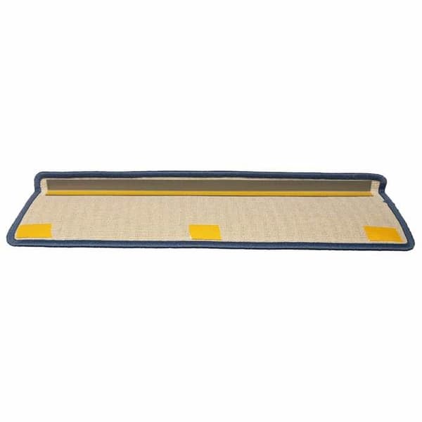 Maison Exclusive - Trappmatta 30 delar 65 x 21 x 4 cm Ljusgrå och blå Rektangulär kant