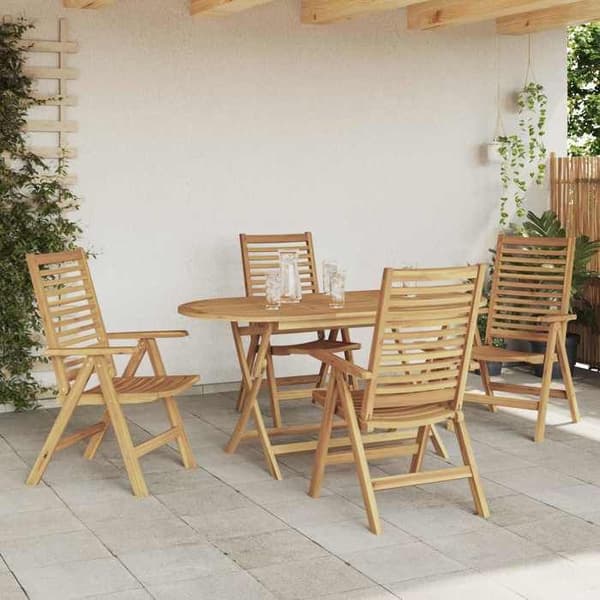Maison Exclusive - 5 pc spisebordssæt til haven Brun brun