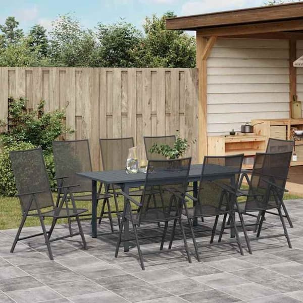 Maison Exclusive - 9 pc have møbel sæt i antracit antracit