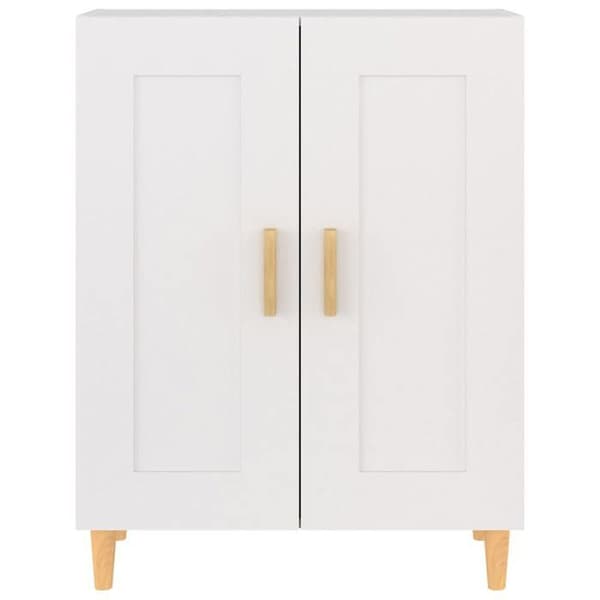 Maison Exclusive - Buffé Vit 69,5x34x90 cm Ingenjörsträ