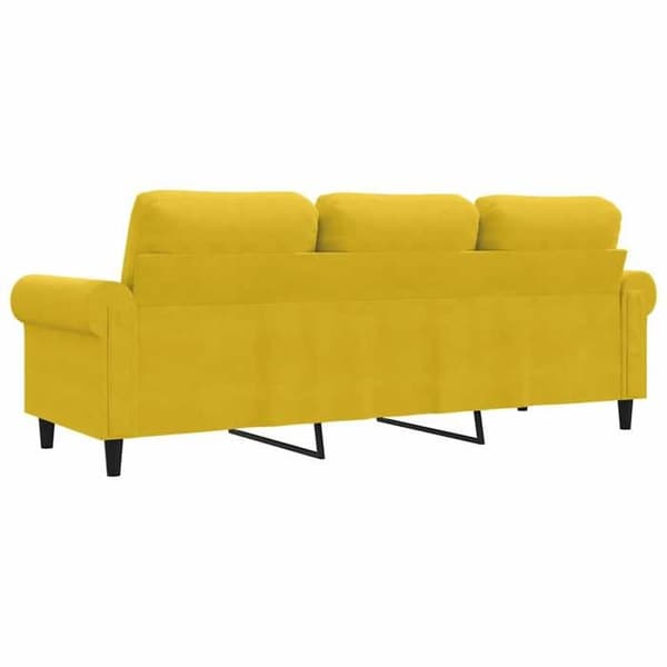 Maison Exclusive - Soffa 3-sits Gul 180 cm Sammet Gul