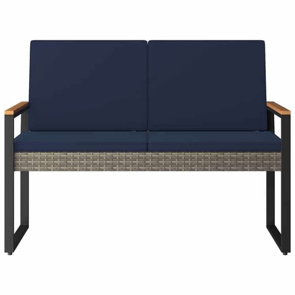 Maison Exclusive - Utomhusbänk 2-sits 107 x 61 x 80 cm polyrotin