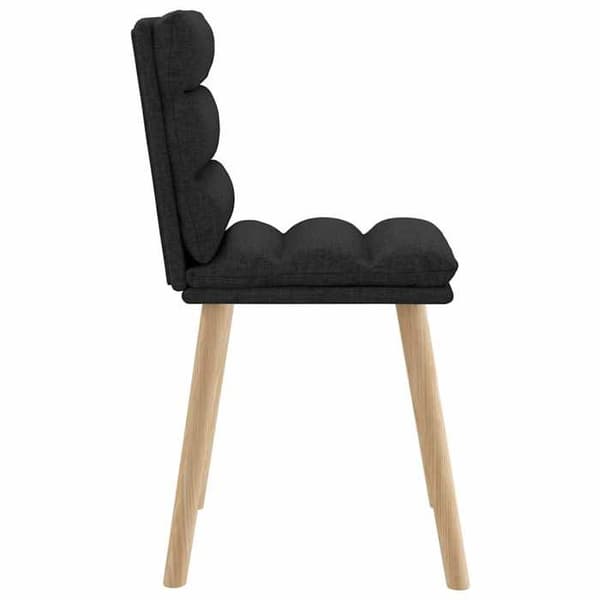 Maison Exclusive - Matstolar set om 4 svart tyg