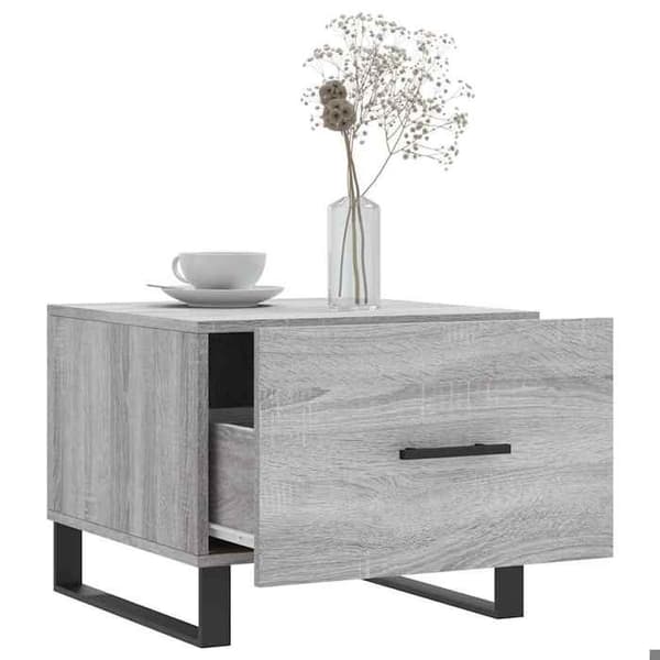 Maison Exclusive - Soffbord Sonoma grå 50x50x40 cm Ingenjörsträ grå