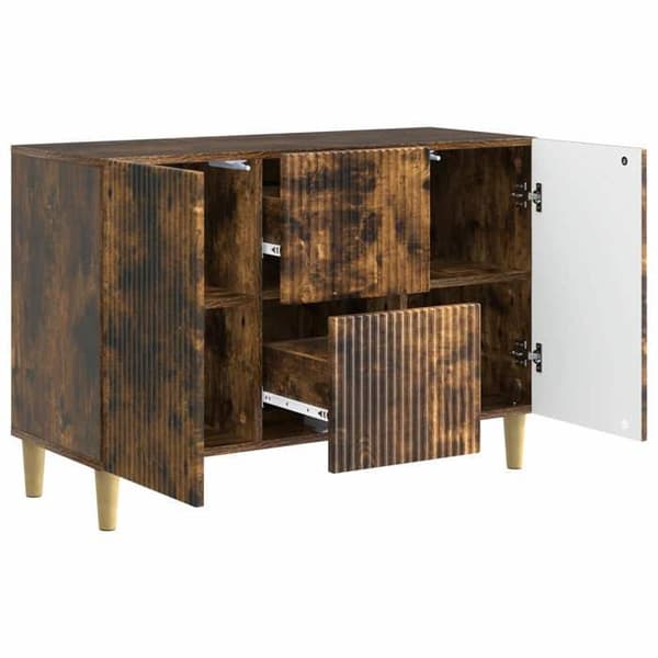 Maison Exclusive - Buffé Ek rökig 89 x 34,5 x 60 cm Ingenjörsträ