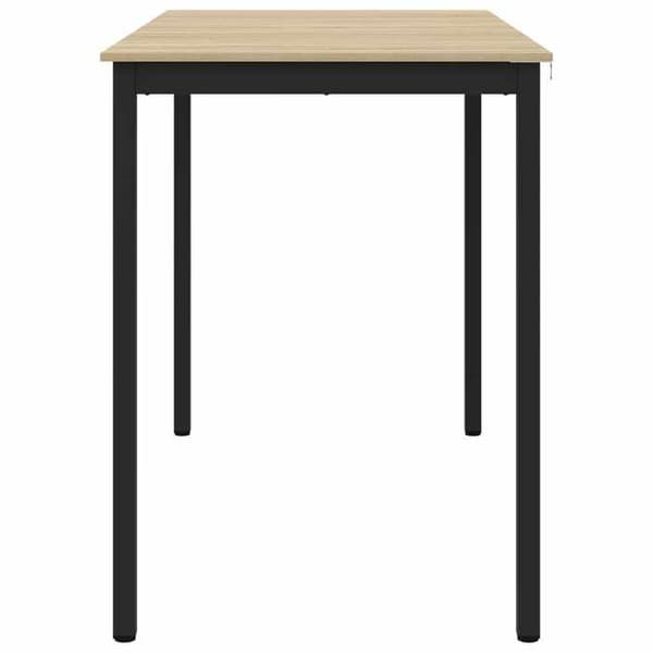 Matbord - EXKLUSIVT HEM - Standardmodell - Rektangulär - Ingenjörsträ - Metallben - Nutida