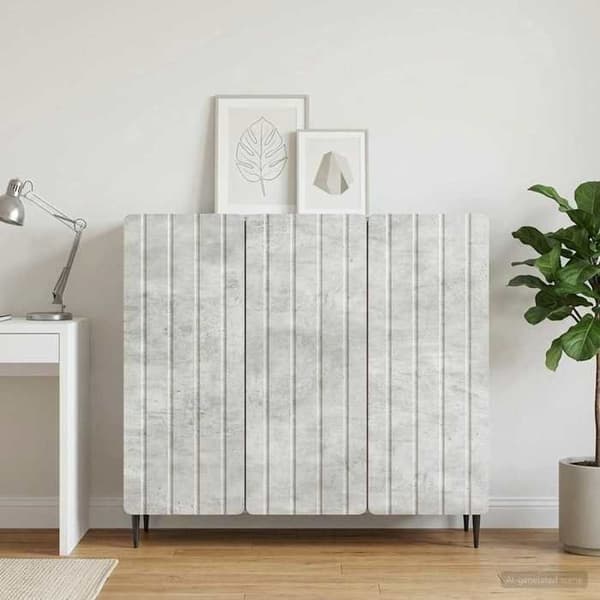 Maison Exclusive - Buffet Grå beton 89 x 34,5 x 82 cm Ingeniørtræ