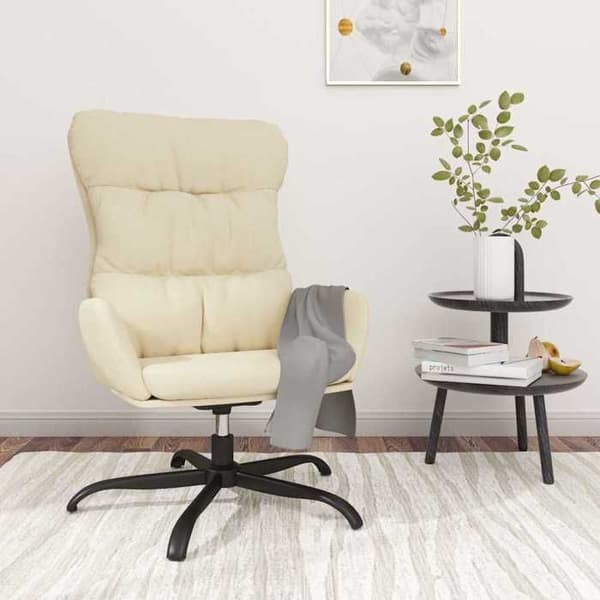 Maison Exclusive - Afslapningsstol Creme Stof