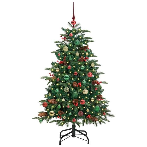 Kunstigt juletræ - EKSKLUSIV HUS - 150 cm - Grøn - Varm hvid LED - USB-forbindelse Grön