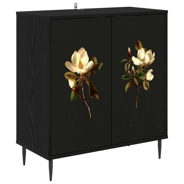 Maison Exclusive - Buffet BREMEN Sort eg 69 x 33 x 76 cm Ingeniørtræ