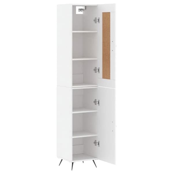 Maison Exclusive - Buffé hög Vit 34,5x34x180 cm Ingenjörsträ