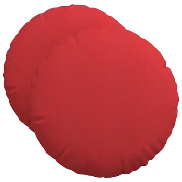 Sittkuddar - EXKLUSIVT HEM - Ø50 x 19 cm - 2-pack - Röd - Rund Röd