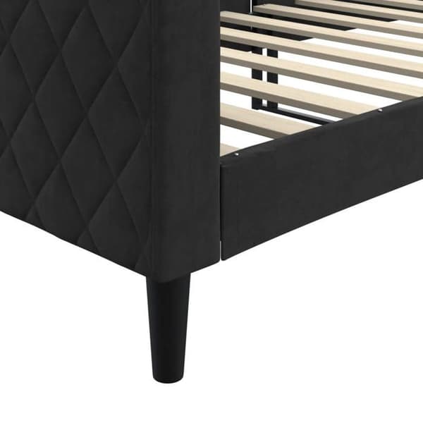Maison Exclusive - Sengebænk uden madras sort 80x200 cm fløjl